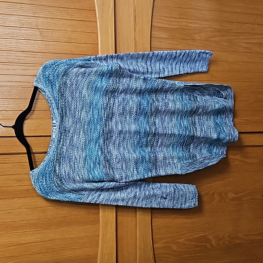 212 New York Crochet Sweater Size Medium Blue tones